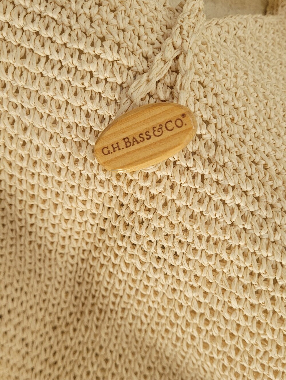 Bass Woven Cream Shoulder Bag - Brand: Bass - Picture 4 of 8